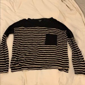 Madewell Long Sleeved Crop Tee - XS